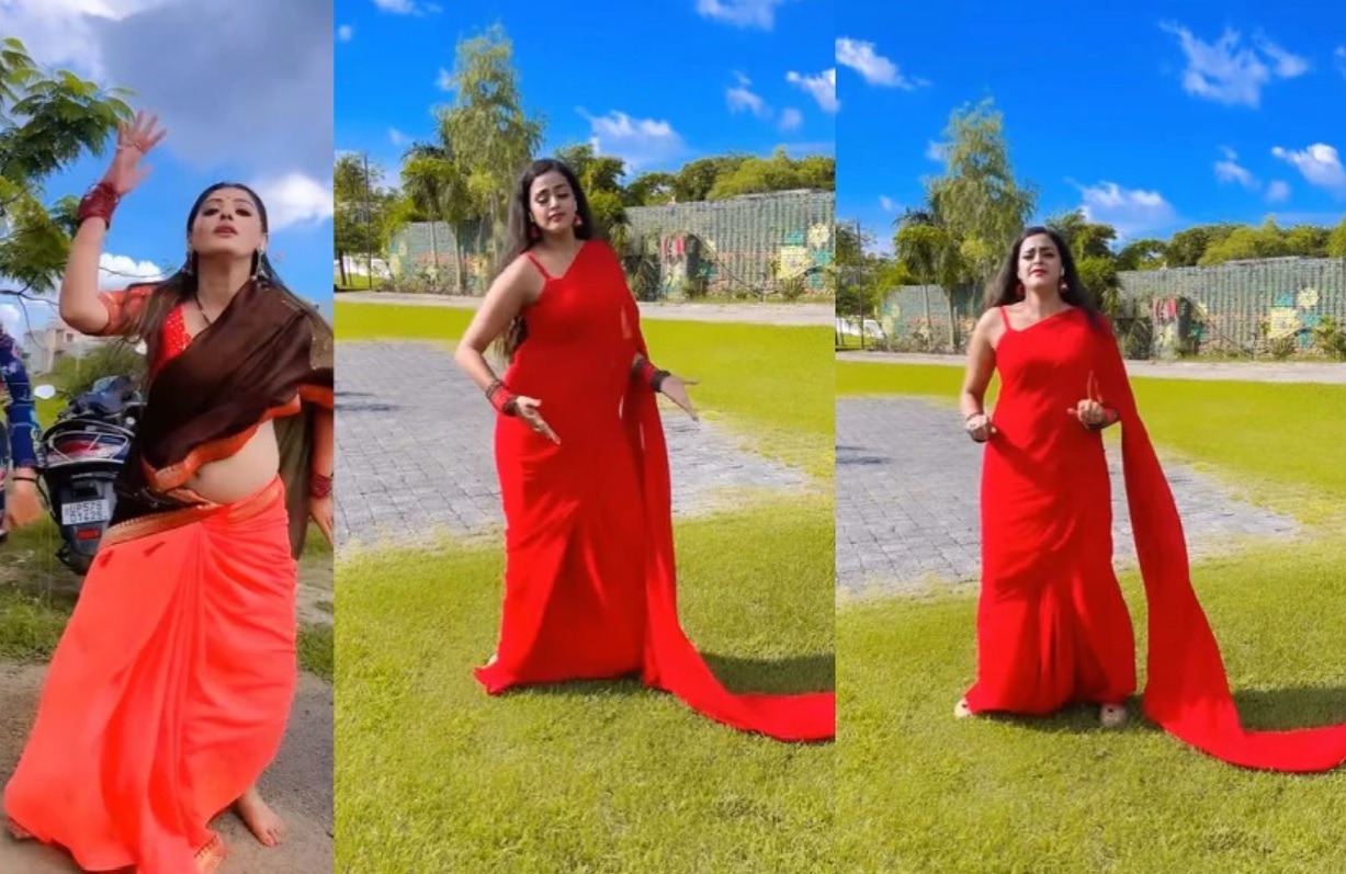 वायरल वीडियो: लाल साड़ी में कहर ढा रही हैं भोजपुरी क्वीन यामिनी सिंह (Yamini Singh)